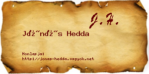 Jónás Hedda névjegykártya